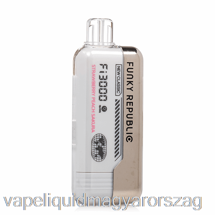 Funky Republic Fi3000 Eldobható Eper őszibarack Sakura Vape E Cigi